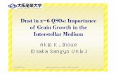 Akio K. Inoue (Osaka Sangyo Univ.)€¦ · y~108 Msun dust by the cosmic age 840 Myr yIn the present-day Milky Way, Asymptotic Giant Branch (AGB) stars produce the most of ‘stardust’
