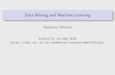 Data Mining and Machine Learning madhavan/courses/dmml2020...¢  Madhavan Mukund Data Mining and Machine