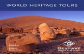WORLD HERITAGE TOURS - Bestway Tours · enable you to visit an extraordinary assortment of UNESCO World Heritage Sites. This special line of journeys has been artistically tailored