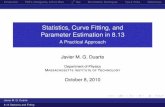 Statistics, Curve Fitting, and Parameter Estimation in 8web.mit.edu/8.13/www/handouts/statistics_813_10_08_10.pdfStatistics, Curve Fitting, and Parameter Estimation in 8.13 A Practical