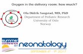Oxygen in the delivery room: how ... - MCA Scientific Events · Saugstad OD, 2016 1-OR/RR < 1 favours air OR/RR > 1 favours supplemental oxygen. Soraisham AS et al. J Perinatol