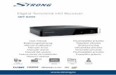 Digital Terrestrial HD Receiver · 2019-05-27 · 1.5 Usage of external USB devices It is recommended to use USB 2.0 storage devices. If your device is not compatible to USB 2.0 specifications,