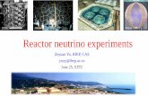 1950s 2020s Reactor neutrino experiments · 2019-06-25 · Reactor neutrino experiments Zeyuan Yu, IHEP, CAS yuzy@ihep.ac.cn June 25, SJTU 1950s 2000s 2010s 2020s