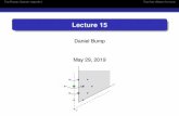 Lecture 15 - Stanford Universitysporadic.stanford.edu/quantum/lecture15.pdf · 2019-05-29 · The Racah-Speiser algorithm The Kac-Walton formula Lecture 15 Daniel Bump May 29, 2019