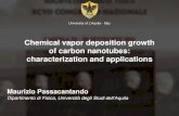 Chemical vapor deposition growth of carbon …static.sif.it/SIF/resources/public/files/congr11/mc/...Chemical Vapour Deposition (CVD) T= 500 C Characterizations: T= 700 C SEM XPS 1000