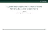 Systematic uncertainty considerations for long baseline ... · T2K collab, arxiv:1502.01550v1, PRD 91, 072010 (2015) Most of plots from this talk are from this long paper and PRD