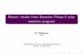 Recent results from Borexino Phase-II solar neutrino programminus.inr.ac.ru/~school/lectures/BX_results_Baksan.pdf · R (m) 0 0.5 1 1.5 2 2.5 3 Events / ( day x 100 t x 40 cm ) -
