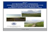 ENVIRONMENTAL ASSESSMENT ADDRESSING PROPOSED … Texas TIMR EA.pdfCOVER SHEET DRAFT ENVIRONMENTAL ASSESSMENT ADDRESSING PROPOSED TACTICAL INFRASTRUCTURE MAINTENANCE AND REPAIR ALONG