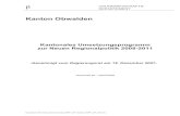 Kantonales Umsetzungsprogramm zur Neuen …Abb. 3: Konjunkturindikatoren für den Kanton Obwalden (2006/2007) 10 Abb. 4: Makro-Daten des Kantons Obwalden 11 1111 Abb. 5: Branchenstrukturen
