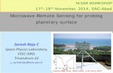 Microwave Remote Sensing for probing planetary surface Science Workshop_Presentations/BR-G13.pdfMicrowave Remote Sensing for probing planetary surface . NISAR WORKSHOP. 17. th-18.