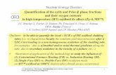 Quantification of the ααα(O) and Prior-ββββ phase ... · contents of ααα(O) and prior-ββββphases in the thickness of HT oxidisedtubes. •The methodology is able to