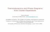 Thermodynamics and Phase Diagrams from Cluster Expansionsmcc.illinois.edu/summerschool/2005/week_two...The Cluster Expansion and Phase Diagrams α = cluster functions σ = atomic configuration