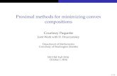 Proximal methods for minimizing convex compositionsProximal methods for minimizing convex compositions Courtney Paquette Joint Work with D. Drusvyatskiy Department of Mathematics University