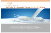 Milk Fraud/Bovine ELISA - World Food Innovations · sheep, camel, donkey, horse, reindeer and yak. The first four respectively produced about 11, 2, 1.4 and 0.2% of all milk worldwide
