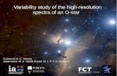 Variability study of the high-resolution spectra of an O-star · Explored in Simón-Díaz (2015). Observational strategy based on long-period variability. Observed multi-periodic