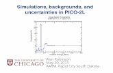 Simulations, backgrounds, and uncertainties in PICO-2L · 2015-05-21 · Slide 12/33 AARM 2015 May 21, 2015 Simulations for PICO-2L Background Assays α,n yields Neutron propagation