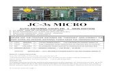 JC-3 ENGLISH V8 1 Manual/JC-3 ENGLISH V8_1.pdf · JC-3 manual version 8.1 page 2 combination it has done before! ( If it fails because the antenna system has changed, it repeats the