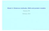 Week 5: Distance methods, DNA and protein 2/3 âˆ’1 1/6 1/6 1/6 1/6 âˆ’1 2/3 1/6 1/6 2/3 âˆ’1 (but if