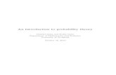 An introduction to probability theoryusers.jyu.fi/~geiss/lectures/probability-1.pdf · Introduction Probability theory can be understood as a mathematical model for the in-tuitive