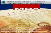 ΜΒΑ: Master in Business Administrationutopia.duth.gr/~papadimi/2014_brochure_mba_en.pdf · 2014-09-30 · rector and director of the mba 2. the department of economics 3. the university