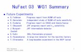 NuFact 03 WG1 Summary€¦ · WG1 Summary NuFact03 , June 11, 2003 2 NuFact 03 WG1 Summary Future Experiments zLBL; approved, ongoing 9K. Kodama Progress report on CNGS and Opera(/Icarus)