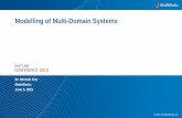 Modelling of Multi-Domain Systems€¦ · ANALYSIS –SPECIFICATION- DESIGN MODEL RESEARCH REQUIREMENTS MCU DSP FPGA ASIC Structured Text C, C++ VHDL, Verilog Architecture Algorithms