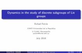Dynamics in the study of discrete subgroups of Lie rpotrie/documentos/pdfs/VCLAM.pdfآ  Schottky groups