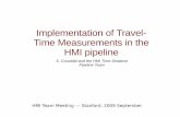 Implementation of Travel- Time Measurements in the HMI ...hmi.stanford.edu/.../Couvidat.Presentation2.pdf · North-South travel-time difference in presence of flows (III) : frequency
