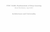 TTIC 31230, Fundamentals of Deep Learningdmcallester/DeepClass/universality.pdf · Deep Learning and Evolution The Baldwin E ect In a 1987 paper entitled \How Learning Can Guide Evolu-tion",