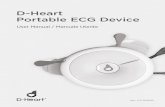 D-Heart Portable ECG Device - R Braun Medizintechnik GmbH6 User Manual Smartphone ECG Device D-Heart The D-Heart Portable ECG Device is compliant with the following standards: •