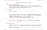 Glossary of Lighting Terms Aeanica/Gloss... · 2019-09-27 · Glossary of Lighting Terms A l ACL (Aircraft Landing Light) l Aircraft Cable l Amperage l AMX (Analog Multiplex) l Automated