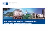 Der Countdown läuft! – EU-Datenschutz- Grundverordnung ... · Der Countdown läuft! – EU-Datenschutz-Grundverordnung jetzt umsetzen! IHK Bonn/Rhein-Sieg Ι Bonner Talweg 17 Ι