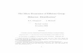The Micro Economics of E ï¬ƒcient Group Behavior: Identi pc2167/Identificationrevds.pdf The Micro Economics