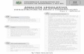 ALERO2018 Analista Legislativo - Tecnologia da Informação ... · PDF file Analista Legislativo - Tecnologia da Informação - Infraestrutura de Redes e Comunicação Τ1 Tipo 1 –