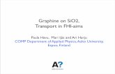 Graphine on SiO2, Transport in FHI-aimsth.fhi-berlin.mpg.de/th/Meetings/FHI-aims_2012/presentations/... · graphene leaving only substrate states for tunneling, which gives rise to