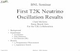 BNL Seminar First T2K Neutrino Oscillation Results partsem/fy11/mcgrew-t2k- آ  7 April 2011 McGrew --