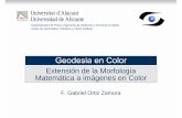 Matemática a imágenes en ColorExtensión de la Morfologí · PDF file La morfología en color se desarrolla a partir de la morfología numérica o en escala de grises. Es necesario