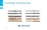 Crimp contacts - ps-center.co.jp · WAIN 17-02 contacts Can not be compatible use with above two 10A Crimp contacts. Contact resistance≤3mΩ notbecompatible se Crimp contacts 21.5