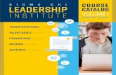SIGMA CHI LEADERSHIP · PDF file gain leadership skills that will serve them both personally and professionally. Students will gain an understanding that the growth and development