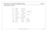 Direct Current Electricity 14-1 - Valparaiso University Slides...Direct Current Electricity 14-3f Electrostatics Voltage •A scalar quantity that describes the electrical field. •The