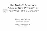 Train Wreck of the Mundane?conferences.fnal.gov/win03/Talks/Kevin McFarland.pdf · CC is suppressed due to final state c-quark ⇒Need to know s-quark sea and m c – Modeled with
