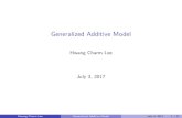 Generalized Additive Model · PDF file j,additive predictorη(1) andﬁttedvaluesµ(1) i. 3 Computetheconvergencecriteria. 2 Repeatpreviousstepreplacingη(0) byη(1) untilthediﬀerenceofη(k)