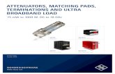 © Rohde & Schwarz; Attenuators, Matching Pads ......As a rule, the reflection coefficient of commercial signal generators or test receivers is about 20 %. This value may be too high