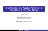 Error Indicators and Adaptive Refinement of Finite Element ...users. jdroniou/MWNDEA/slides/slides-fang.pdf