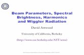 Beam Parameters, Spectral Brighness, Harmonics and Wiggler ...attwood/srms/2007/Lec11.pdfCh05_F30_32VG.ai K = 1 • Narrow spectral lines • High spectral brightness • Partial coherence