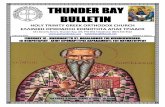 THUNDER BAY BULLETIN · Email us at greekdinner@tbaytel.net to be on our mailing list! ... Loukianos, inflicted great pain upon St. Haralambos because he refused to worship the idols