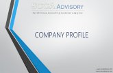 COMPANY PROFILE - SCCA Advisory€¦ · ☑IoT B2B solutions primarily focusing on beacon technology. Delivering tested and established IoT solutions in various business sectors.