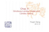 Chap. 6 - USTCstaff.ustc.edu.cn/~yjdeng/PH14205/3.pdf · Chap. 6 Ginzburg-Landau model and Landau theory Youjin Deng 09.12.12. From Ising model to the Ginzburg-Landau model Ising
