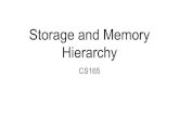 Storage and Memory Hierarchy - Memory/Storage Hierarchy Access granularity (pages, blocks, cache-lines) Memory Wall → deeper and deeper hierarchy Next week: Algorithm design with