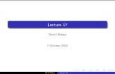 Lecture 17 - University of California, Berkeley · 2015-10-07 · David Aldous Lecture 17. Spatial Poisson processes We have been imagining the line [0;1) as \time", but the mathematics